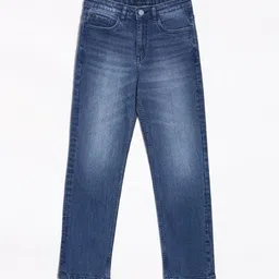 Allen Solly Junior Boys Mid-Rise Relaxed Fit Heavy Fade Jeans-picture-2