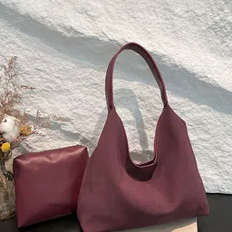 StyleCast x Revolte Structured Solid Shoulder Bag With Pouch-79