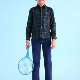 U.S. Polo Assn. Kids Boys Tartan Checks Pure Cotton Casual Shirt-picture-25