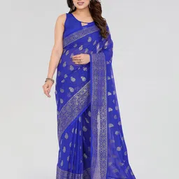 Panzora Paisley Poly Georgette Saree-picture-14