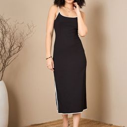 Kibo Women Shoulder Straps Sheath Midi Dress-image-58