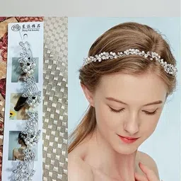 alamodey Silver-Tone Embellished Hairband-image-35