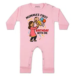 arvesa Mumma First Birthday With Me Printed Baby Rompers-picture-9