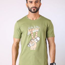 Loopers Men Graphic Printed Round Neck Cotton T-shirt-image-94