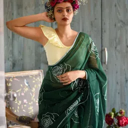 Suha Floral Pure Cotton Saree-picture-33