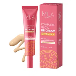 MILA BEAUTE Complete Glow SPF 25 BB Cream With Vitamin C - 30 ml - Deep-0