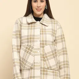 Global Republic Women Checked Lightweight Outdoor Tailored Jacket-picture-15