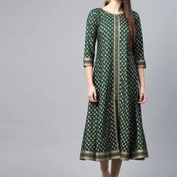 IKRASS Women Floral Printed Sequinned Kurta-image-59