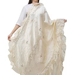 Exotic India Dupatta From Amritsar With Gotta Patches And Frill Border-picture-22