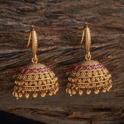 Kushal's Fashion Jewellery Dome Shaped Jhumkas Earrings-33