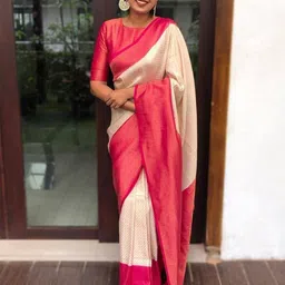 PHEASANT Woven Design Zari Art Silk Saree-picture-22