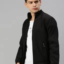 Kaali Peeli Men Windcheater Outdoor Bomber with Patchwork Jacket-picture-46