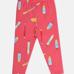 MINI KLUB Infant Girls Printed Mid-Rise Ankle-Length Leggings-image-52