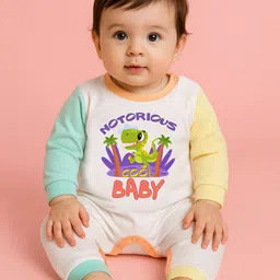 The Peppy Tend Kids Printed Pure Cotton Long Sleeves Romper-image-83