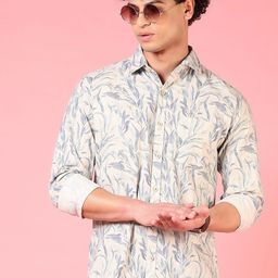 LIMEROAD Men Printed Casual Cotton Shirt-image-85