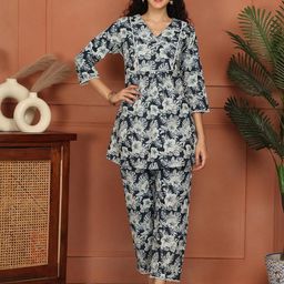 JABAMA Printed Pure Cotton Co-Ords-image-78