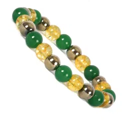 Divine souvenirs Unisex Artificial Beaded Elasticated Bracelet-44