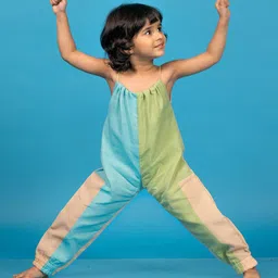 MIRALI Girls Colourblocked Basic Jumpsuit-image-49