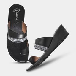 Adda Women Textured One Toe Flats-image-47