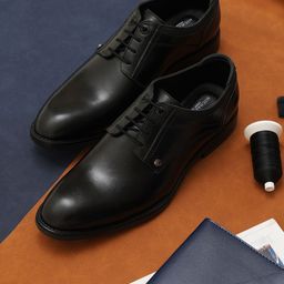 MICHAEL ANGELO Men Solid Textured Formal Derbys-64