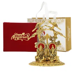 INTERNATIONAL GIFT Red Laxmi Ganesh Tree Showpiece With Box-image-11