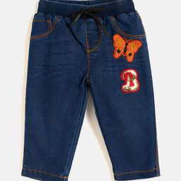 JWAAQ Girls Slim Fit Mid-Rise Pure Cotton Embellished Stretchable Jeans-image-75