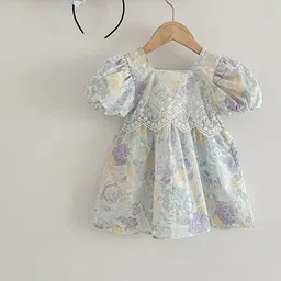 LULU & SKY Floral Flutter Sleeve Peplum Dress-image-71