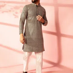 Anouk Men Embroidered Sequinned Kurta-90
