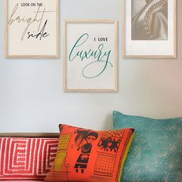 Kotart Beige & Brown 3 Pieces Typography Wooden Wall Arts-picture-13