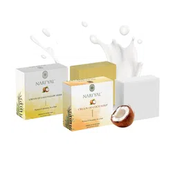 NARIYAL Set of Cream Of Coco Yellow Herb & Cream Of Coco Soap - 50 g Each-28