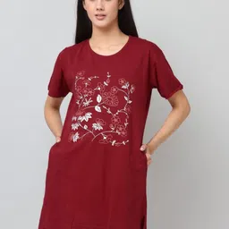 DDASPRATION Women Printed Pockets T-shirt-picture-10