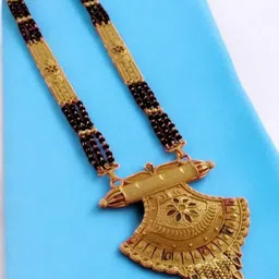 TKRB SALES Gold-Plated Artificial Stones and Beads Mangalsutra image 3