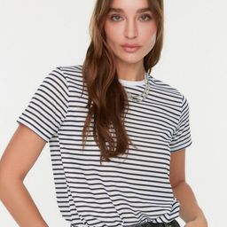 Trendyol Women Solid Round Neck T-Shirt-picture-33