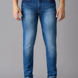 TCI Men Slim Fit Heavy Fade Stretchable Jeans-picture-1