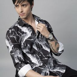 TRYBUY.IN Men Standard Opaque Printed Casual Shirt-image-85