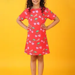 YK Girls Printed Nightdress-image-69