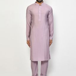 Arihant Rai Sinha Men Regular Pure Silk Kurta with Churidar-image-79