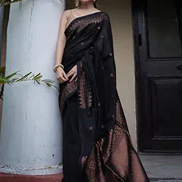 INDIOTSAV Woven Design Zari Banarasi Saree-image-88