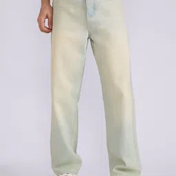 Espanshe Xenon Men Blue Relaxed Fit Mid-Rise Heavy Fade Jeans-image-1