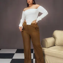 Lea Clothing Co. Ribbed Pure Cotton Top With Trousers Co-Ords-picture-46