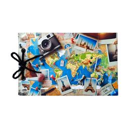 SEHAZ ARTWORKS White & Blue Printed Scrap Books For Memories Photo Album-image-47