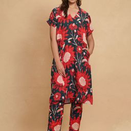 Gulabo by Abu Sandeep Women Floral Printed Relaxed Straight Leg Slim Fit Trouser-picture-19