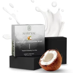 NARIYAL Cream Of Coco Dark Charcoal Soap- 50 g-43