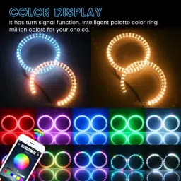 vagary Pulsar RS 200 Angel Eyes Ring Light for Headlight With App Controller Projector Lens image 4
