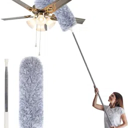 2024 Upgraded MicrofiberFeather Ceiling Duster for Dust Cleaning with extendable Wet and Dry Duster-image-49