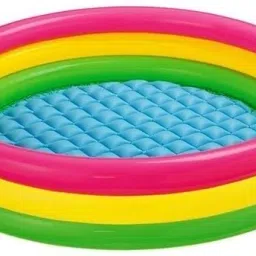 Inflatable Kids Pool Bath Tub Toy for Kids Round Shaped Multicolour 1.47 mtr Inflatable Swimming Pool-image-97