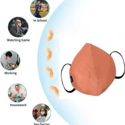 wellstar Protective Face Mask with NOSE CLIP, CE ISO & GMP Certified Bacterial Filtration COTTON UNISEX 3-LAYER N95 PROTECTIVE REUSABLE AND WASHABLE Face Mask Respirator WASHABLE FABRIC Water Resistant, Reusable, Washable Cloth Mask With Melt Blown Fabric Layer (Multicolor, Free Size, Pack of 10, 3 Ply) Non-Washable, Water Resistant image 3