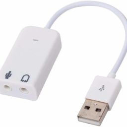WEFLY 7.1 Channel USB External Sound Card Audio Adapter with Mic - White USB Adapter-26