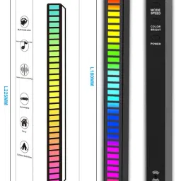AirMount TM 32-Bit Pickup Multicolor PVC Rhythm Level Indicator RGB Colorful Smart Sensor Light-19