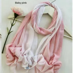 Striped Chiffon Women Maroon Scarf, Fancy Scarf, Stole-picture-13